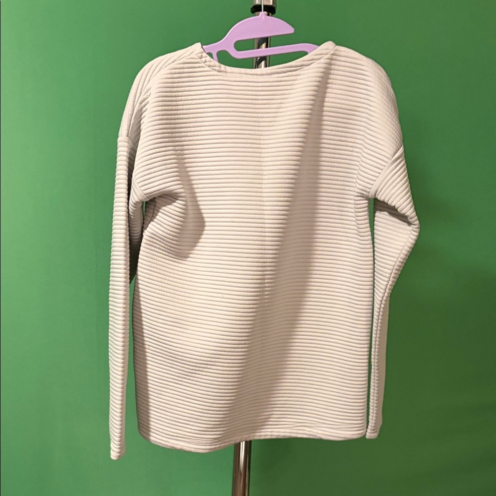 Mondetta Ribbed Cream Pullover - Picture 4 of 4